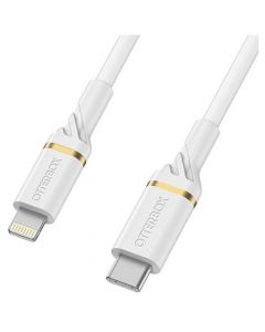 OtterBox Lightning to USB-C Fast Charge Cable 1M - White-Front