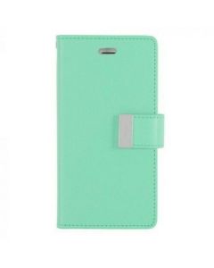 goospery-rich-diary-book-case-iphone-13-pro-max-6-7-mint-front