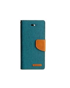 Goospery Canvas Book Case For iPhone Xs Max - Green