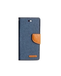 goospery-canvas-book-case-iphone-13-pro-navy-front