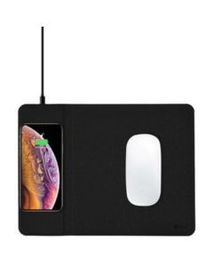 COTEetCI - 2 IN 1 WIRELESS CHARGE with MOUSE PAD - BLACK - 1