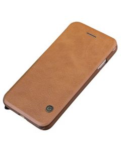 Buy G-CASE Leather Slim Book Case For iPhone X - Brown