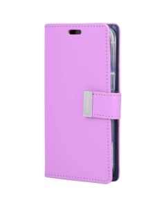 Goospery Rich Diary With Card Slot Book Case For iPhone Xs Max - Purple