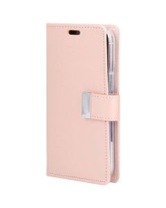 Goospery Rich Diary With Card Slot Book Case For iPhone Xs Max - Rose