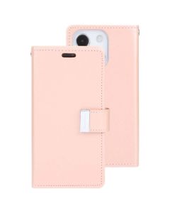 Goospery Rich Diary With Card Slot Book Case For iPhone 11 6.1" - Rose