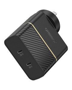 otterbox-fast-charge-dual-usb-c-port-wall-charger-20w-30w-black