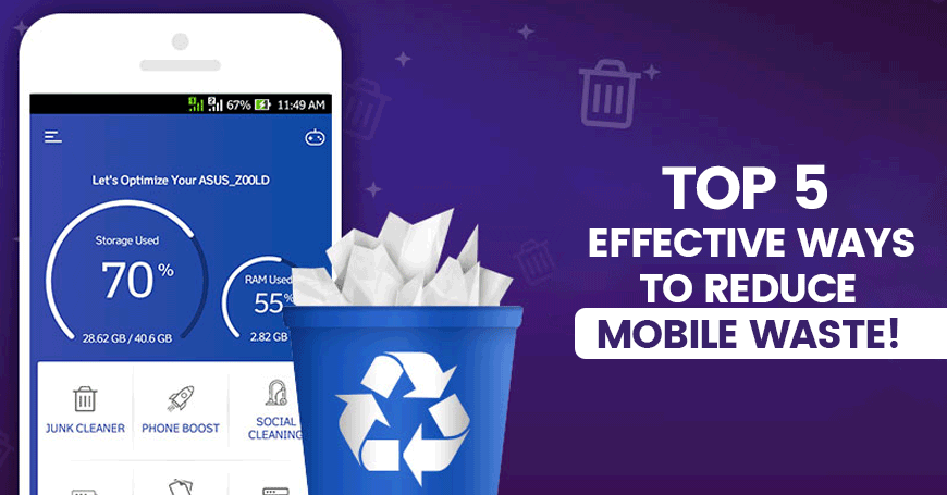 Top 5 effective ways to reduce mobile waste!